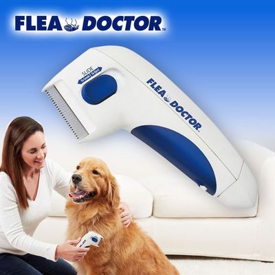 Hallupets Dog Pet Electric Electric Comb Remover برقی کک و شانه تیک