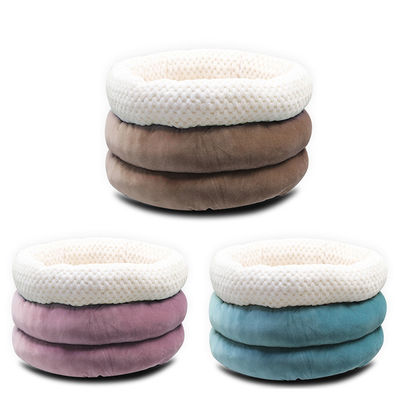 2021 عمده فروشی Cuddle Cup Shape گربه و سگ تختخواب حیوانات خانگی با دیوارهای بلند برای خانه حیوان خانگی قابل شستشو با خواب عمیق