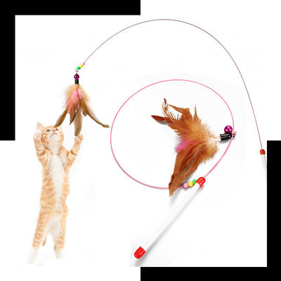 گربه Hallupets گربه اسباب بازی گربه تیزر پر