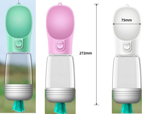 بطری آب مسافرتی قابل حمل در فضای باز بطری آب 350 میلی لیتری OEM با کیسه توزیع کننده کیسه B Poop