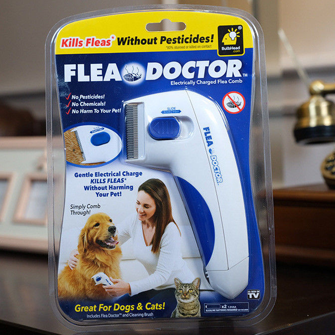 Hallupets Dog Pet Electric Electric Comb Remover برقی کک و شانه تیک