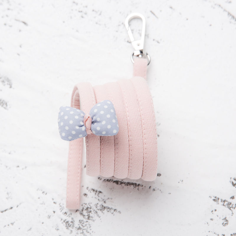 لوازم جانبی حیوان خانگی Cute Dots Cat Harness Bow Tie قابل تنظیم حیوان خانگی سینه بند عقب کشش پنبه گربه سگ بند مهار بند