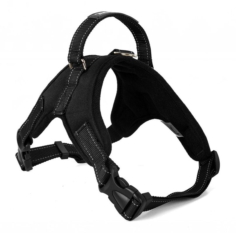 آکسفورد Mesh Canvas Padded Padded Dog Harness جلیقه حیوان خانگی سگ بند زین بند سینه قابل تنفس بدون یقه حیوان خانگی