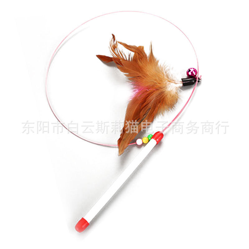گربه Hallupets گربه اسباب بازی گربه تیزر پر