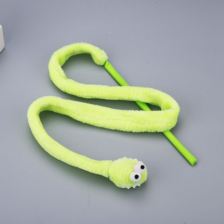 تیزر اسباب بازی گربه با دوام Snake Shape Kitten Plush Wand 31g