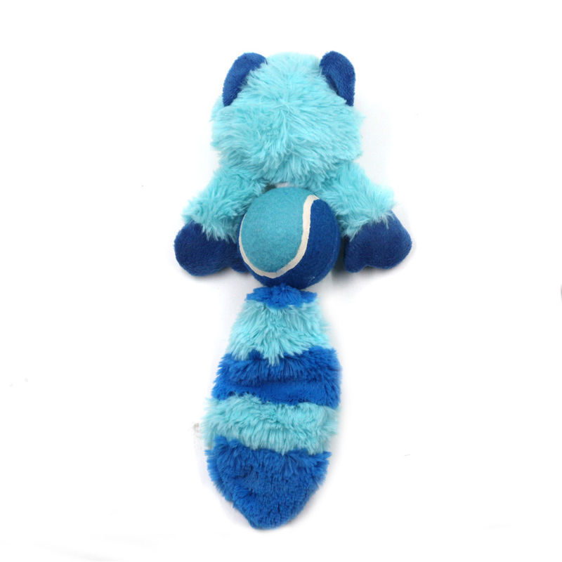 Squeaky Plush Dog Toy Fox Raccoon Bite مقاوم در برابر سگ اسباب بازی های تعاملی Molar