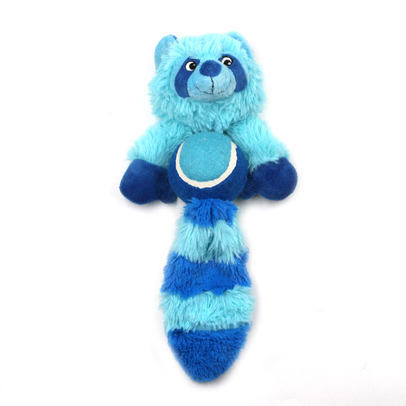 Squeaky Plush Dog Toy Fox Raccoon Bite مقاوم در برابر سگ اسباب بازی های تعاملی Molar