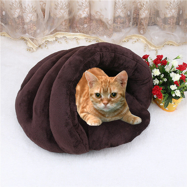 Fashion Cat Nest راحت تونل تخت خواب حیوان خانگی برای گربه گرم گربه تخت غار نرم گربه