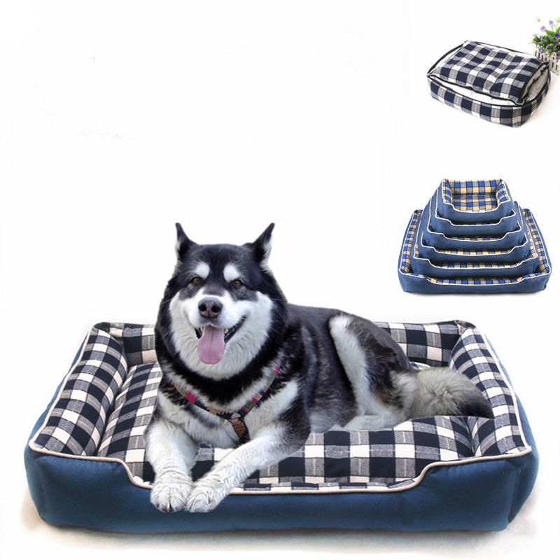 گربه نرم مشبک چهارخانه سگ حصیر 740 گرم خانه داخلی Kennel Nest تخت راحتی سگ