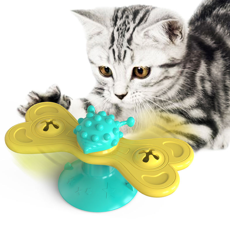 TPR Pet اسباب بازی بچه گربه چرخشی اسباب بازی گربه آسیاب بادی
