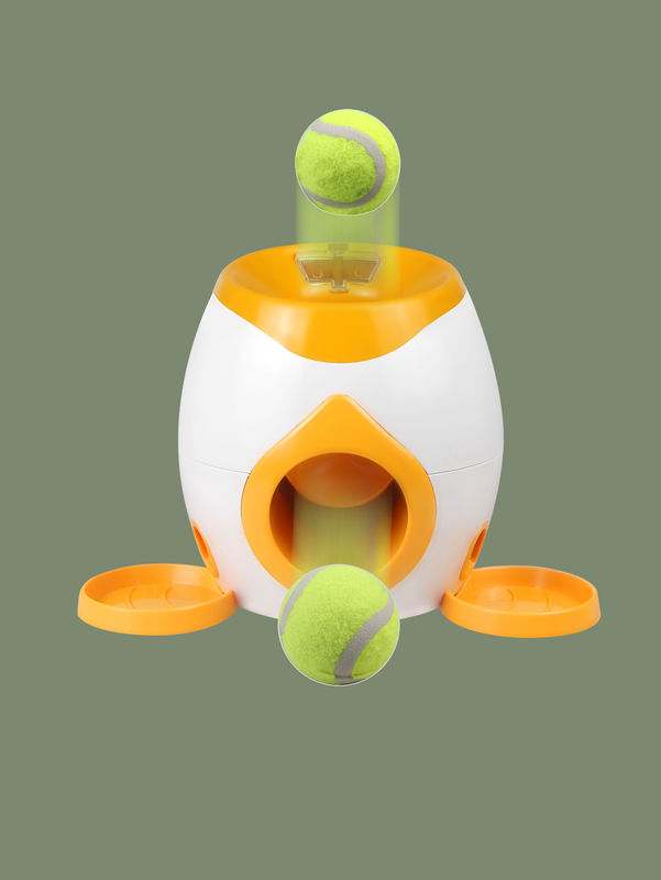 دستگاه جایزه غذا پرتاب کننده تنیس دو طرفه Pet Treat Dispenser 900g