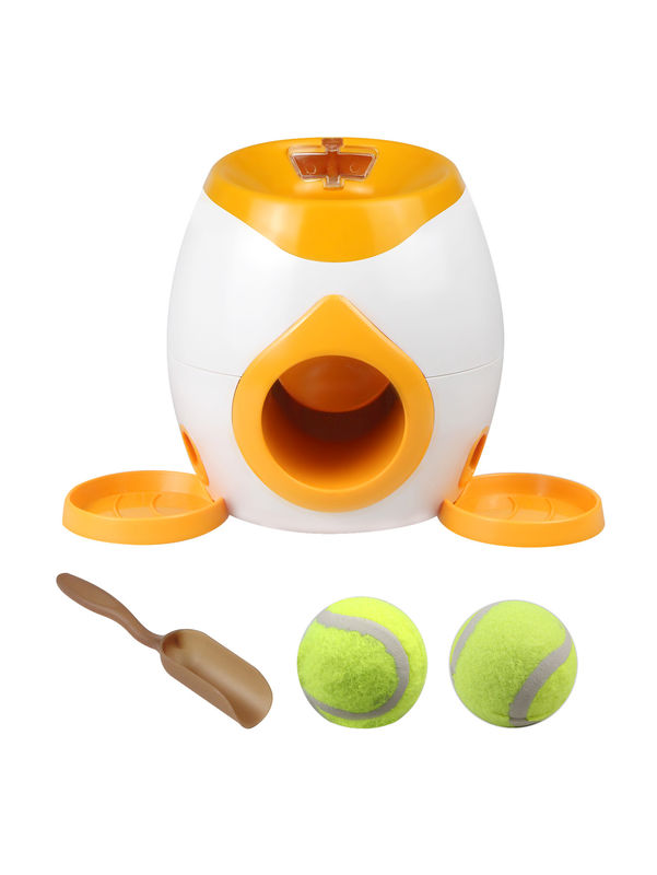 دستگاه جایزه غذا پرتاب کننده تنیس دو طرفه Pet Treat Dispenser 900g