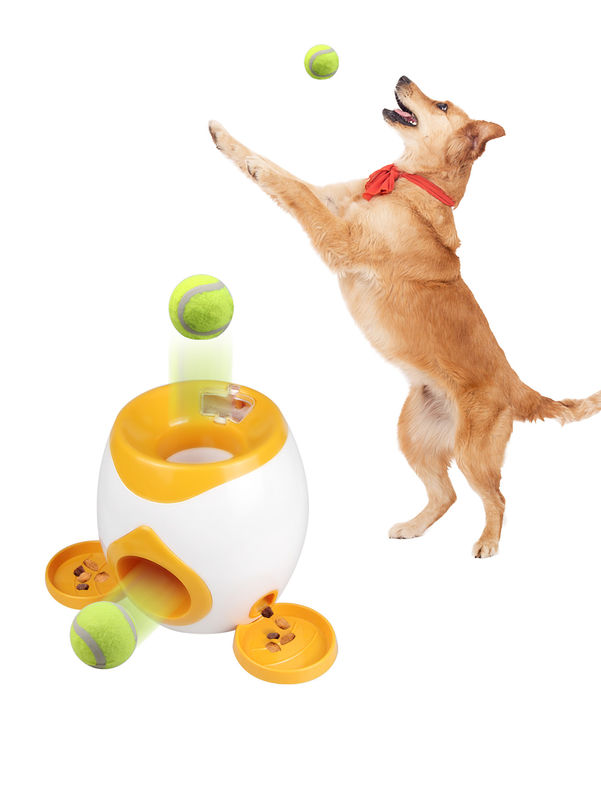 دستگاه جایزه غذا پرتاب کننده تنیس دو طرفه Pet Treat Dispenser 900g