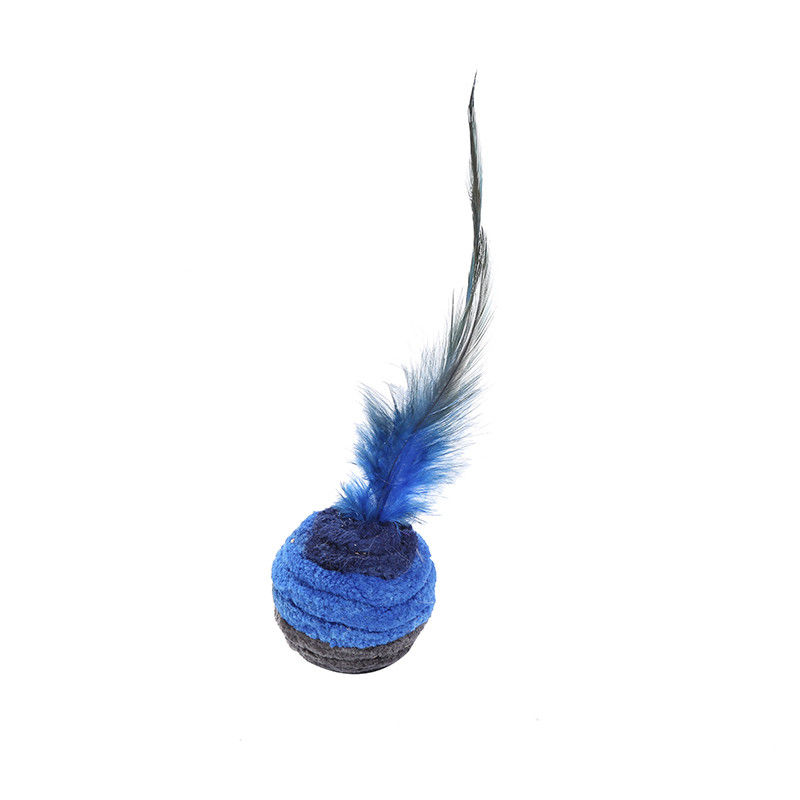 Self Excited Cat Pet Toys اسب آبی تیره پر موش اسباب بازی گربه ضد افسردگی
