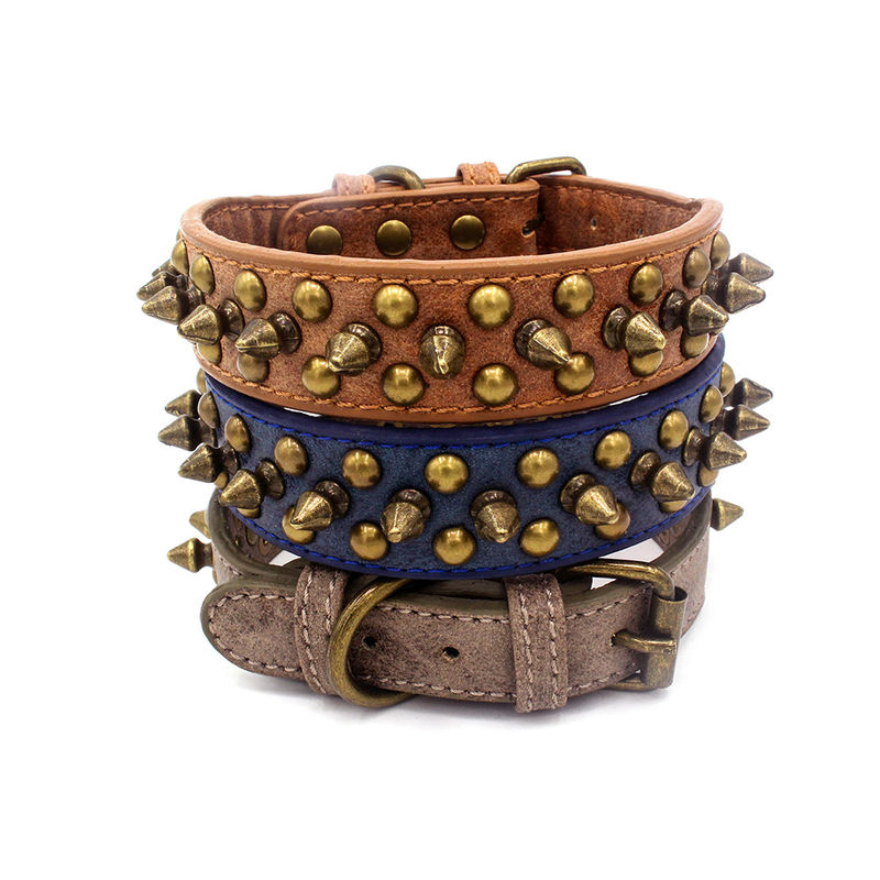 یقه سگ مردانه مبل راحتی یکپارچهسازی با سیستمعامل PU Solid Durable Rivet Gentility