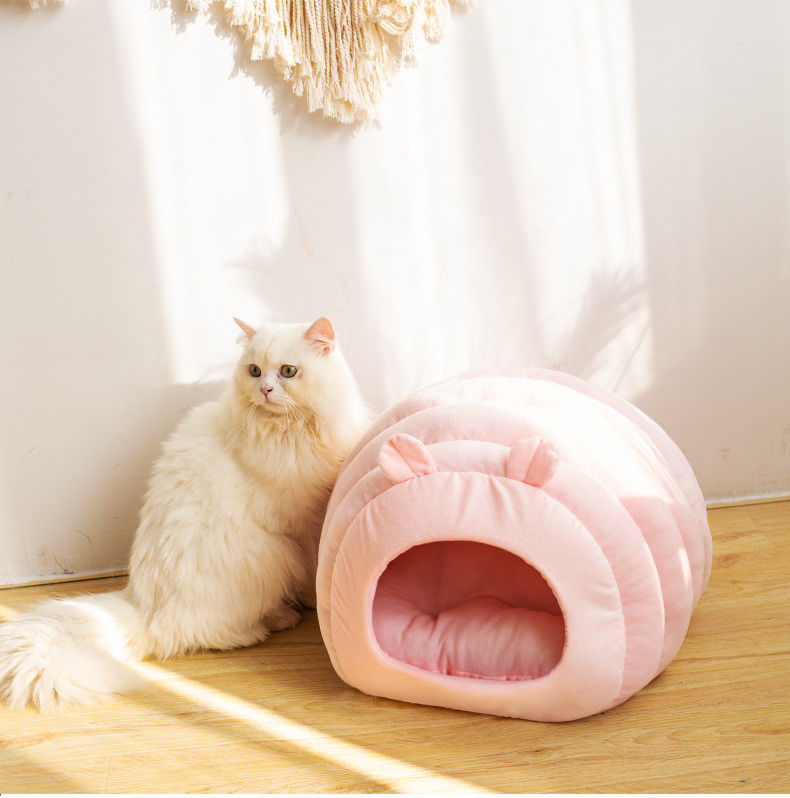 Semienclosed Comfortable Pet Bed Calm Down Sleep تشک قابل جدا شدن روکش آشیانه برای گربه