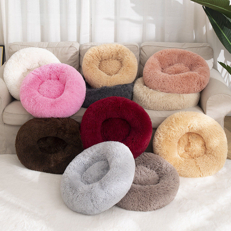 تخت خواب حیوان خانگی مخمل خواب دار با کیفیت بالا لوکس فوق العاده نرم کرکی دم دستی گربه سگ Nest Faux Fur Dog تخت آرامش بخش