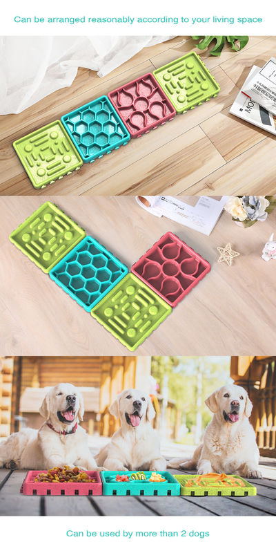 4 In 1 Silicone Fun Interactive Slow Water Pet and Dispenser Food Dog Bowl Lick Lock Mat