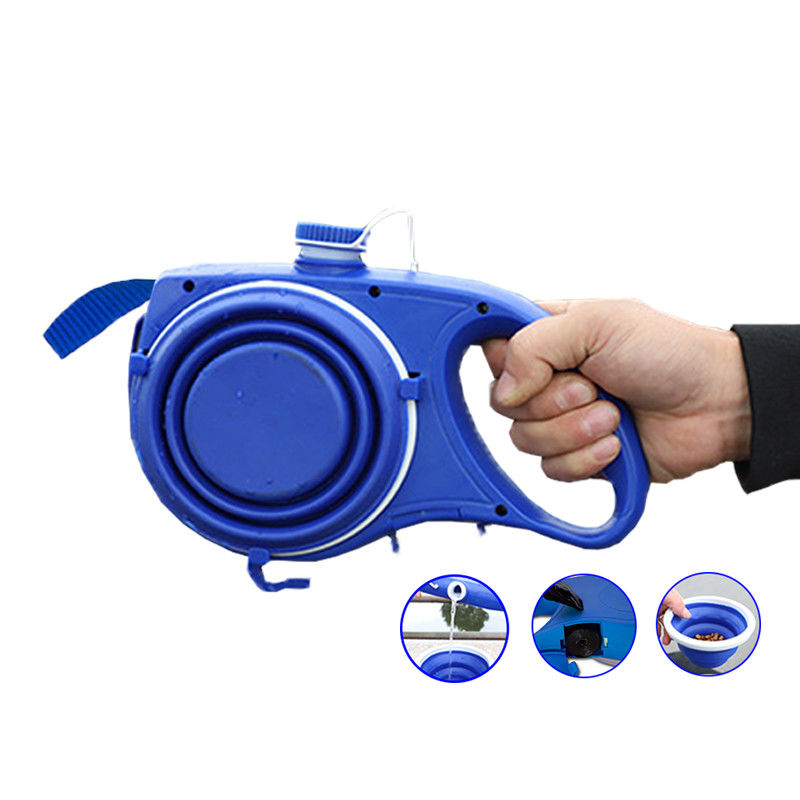 5 IN 1 قابل حمل نایلون حیوان خانگی سگ بند بطری آب مسافرتی BSCI Foldable Pet Bowl
