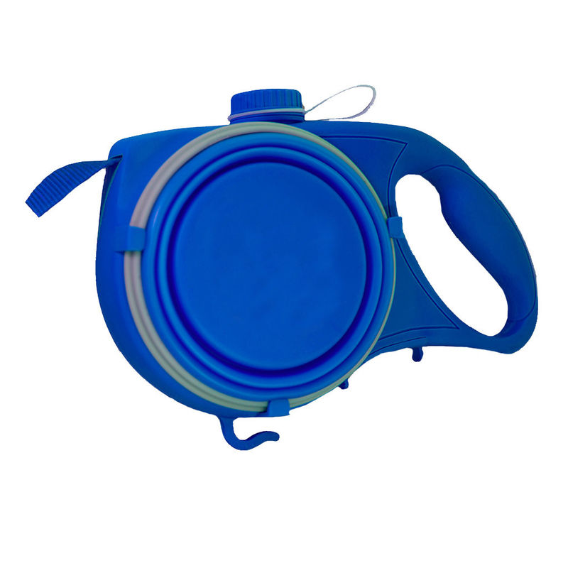 5 IN 1 قابل حمل نایلون حیوان خانگی سگ بند بطری آب مسافرتی BSCI Foldable Pet Bowl
