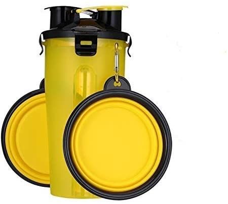 هالوپت های ذخیره سازی دو اتاقه 2 در 1 سگ بطری آب سگ حلوز قابل جمع شدن سگ سیلیکونی
