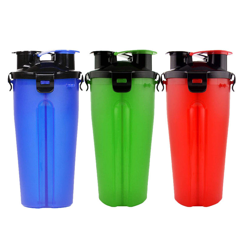 بطری آب قابل حمل سگ 2 در 1 سگ 12oz برای حیوانات خانگی غذا و آب در فضای باز
