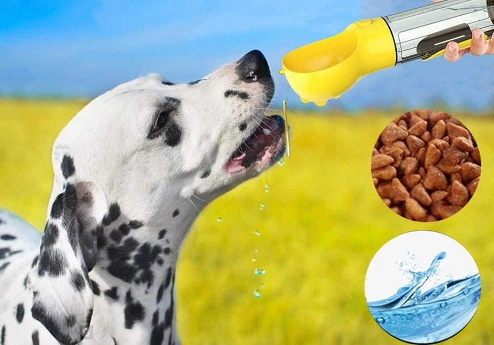 بطری آب توله سگ قابل حمل 4 در 1 300ml برای پیاده روی و سفر
