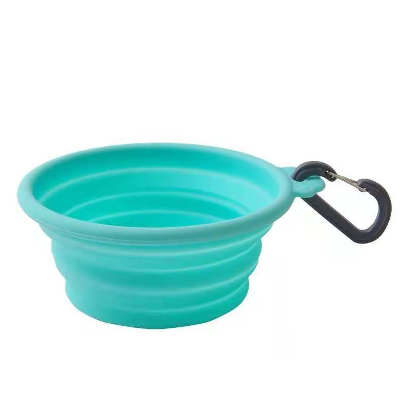 کاسه آب سگ سیلیکونی تاشو در فضای باز BB Green برای پیاده روی پیاده روی در سفر
