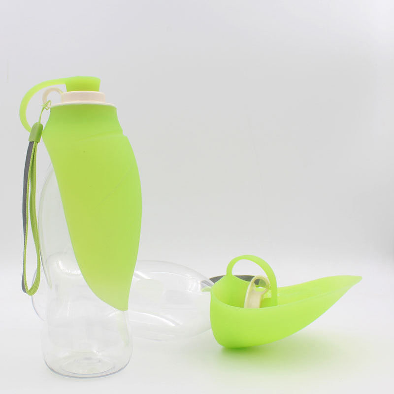 بطری آب قابل حمل سگ خانگی Leaf Shape 20oz بطری آب مسافرتی Dog Dog Travel