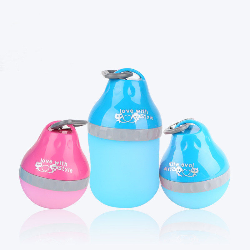 بطری آب سگ سیلیکونی غذا 7 Oz 14 Oz سبک عاشقانه برای حیوانات خانگی کوچک