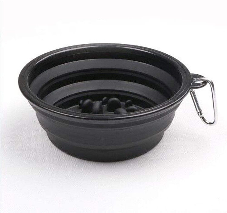 کاسه سگ قابل جمع شدن بزرگ آهسته قابل حمل 35oz برای آب غذا