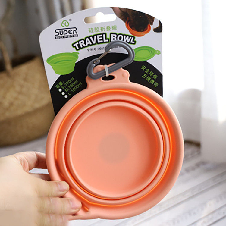 کاسه سگ سیلیکونی قابل گسترش 24oz برای تغذیه سفره و آبیاری ظرف